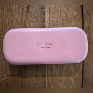 Kate Spade Pink Green Eyeglasses Hard Clamshell Case